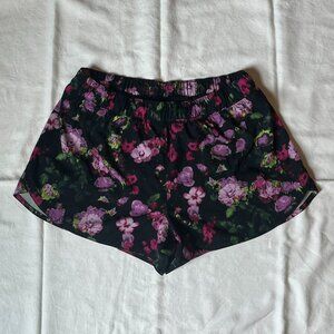 Floral Mid-rise Stretchtech Run Shorts